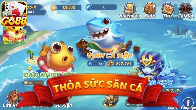 Bắn Cá Tiểu Tiên Cá - Bật Mí Bí Kíp Săn Mồi Trong Nốt Nhạc 3 Đa dạng chế độ phù hợp kỹ năng người chơi